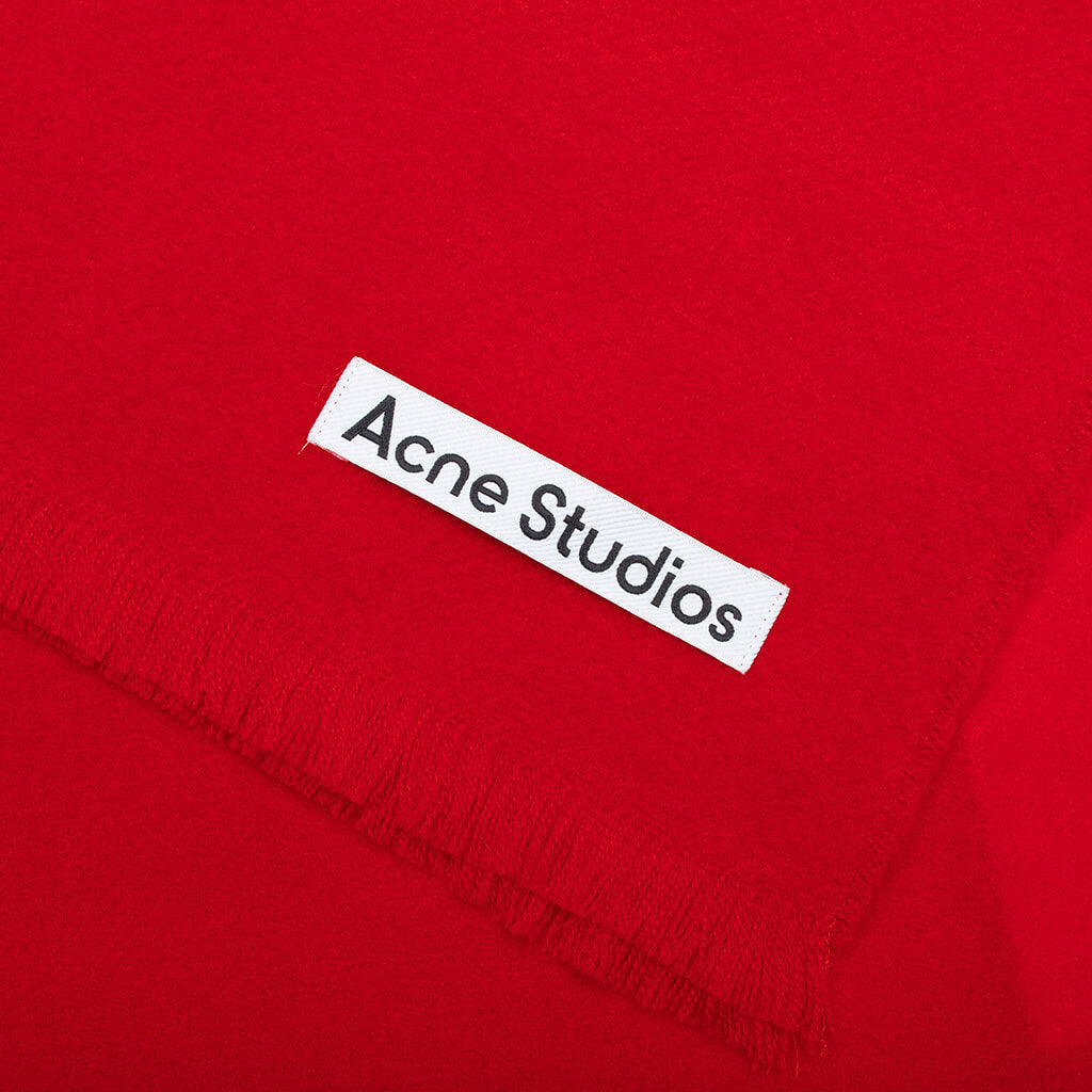 Light Wool Scarf - Red