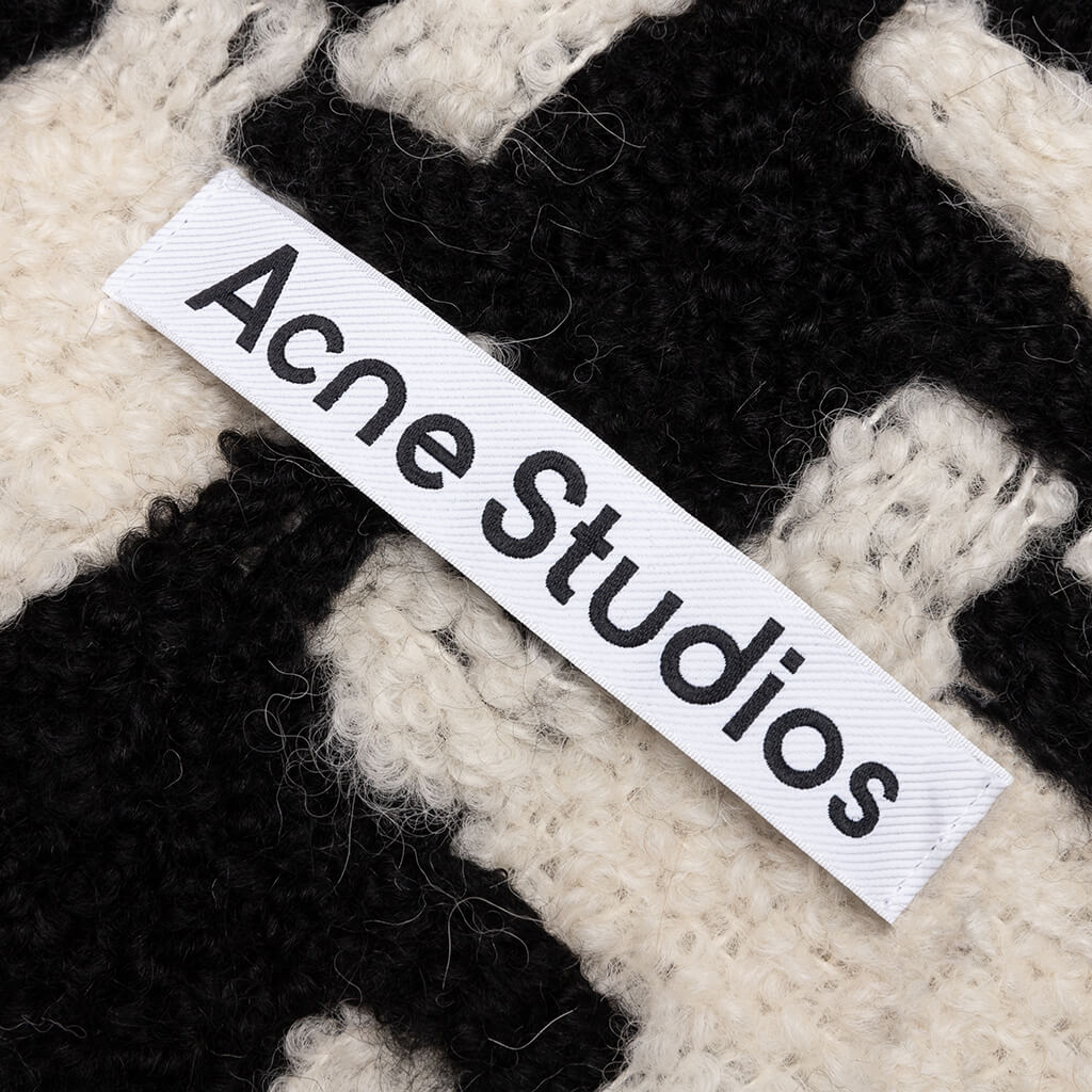 Houndstooth Scarf - White/Black