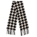 Houndstooth Scarf - White/Black
