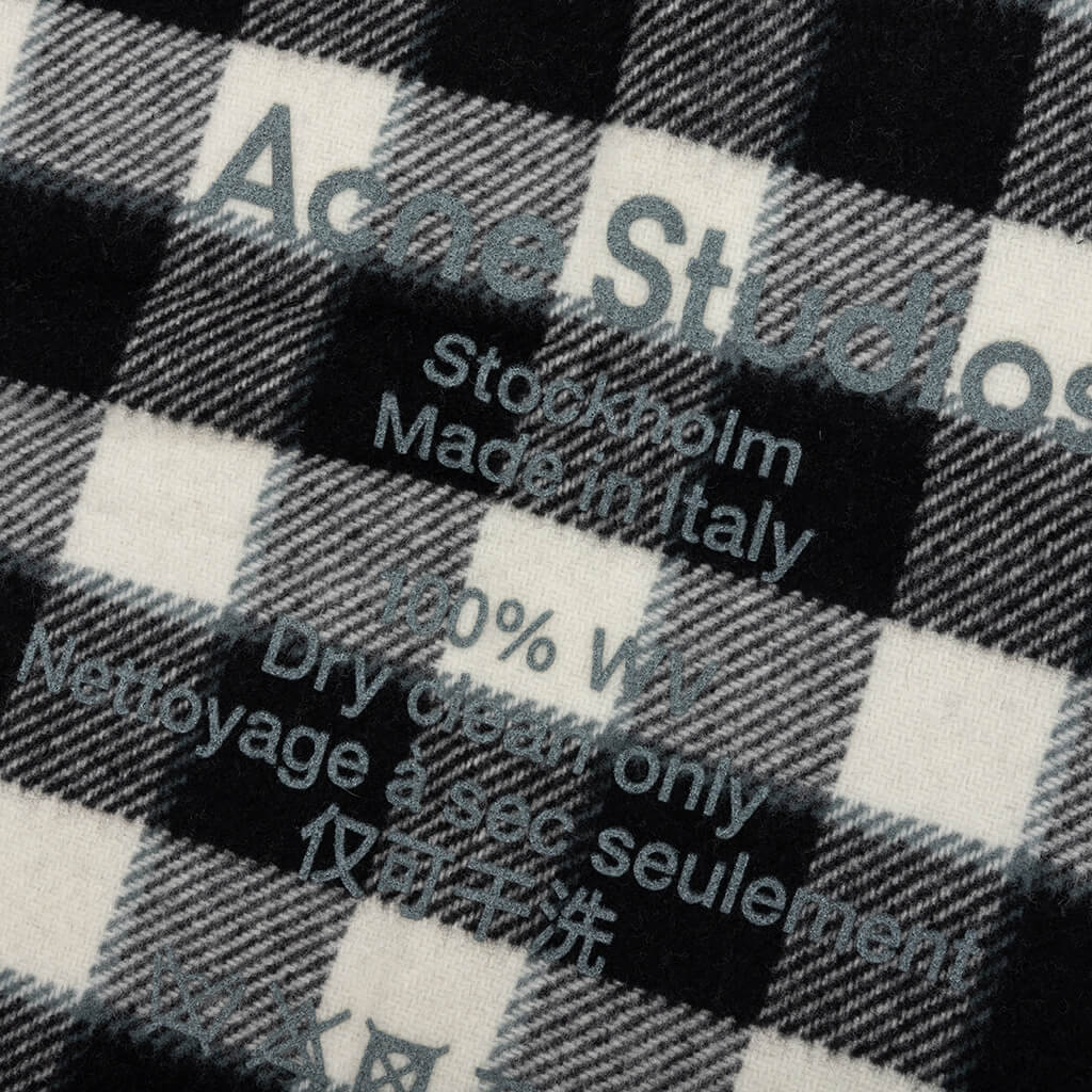 Scarf - Grey/Black/White