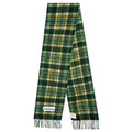 Tartan Wool Blend Scarf - Green