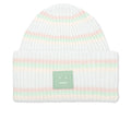 Striped Beanie Hat - Multi Green