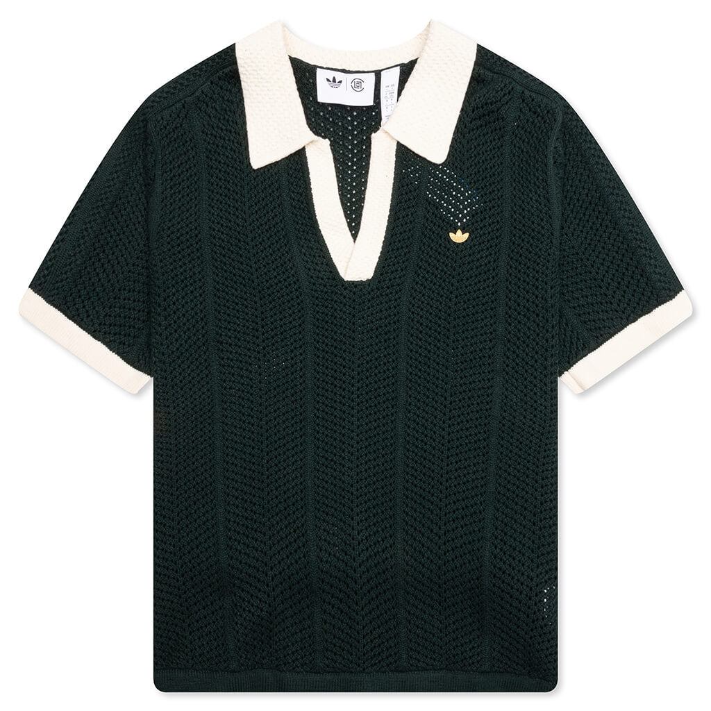 Knit Polo - Green Night