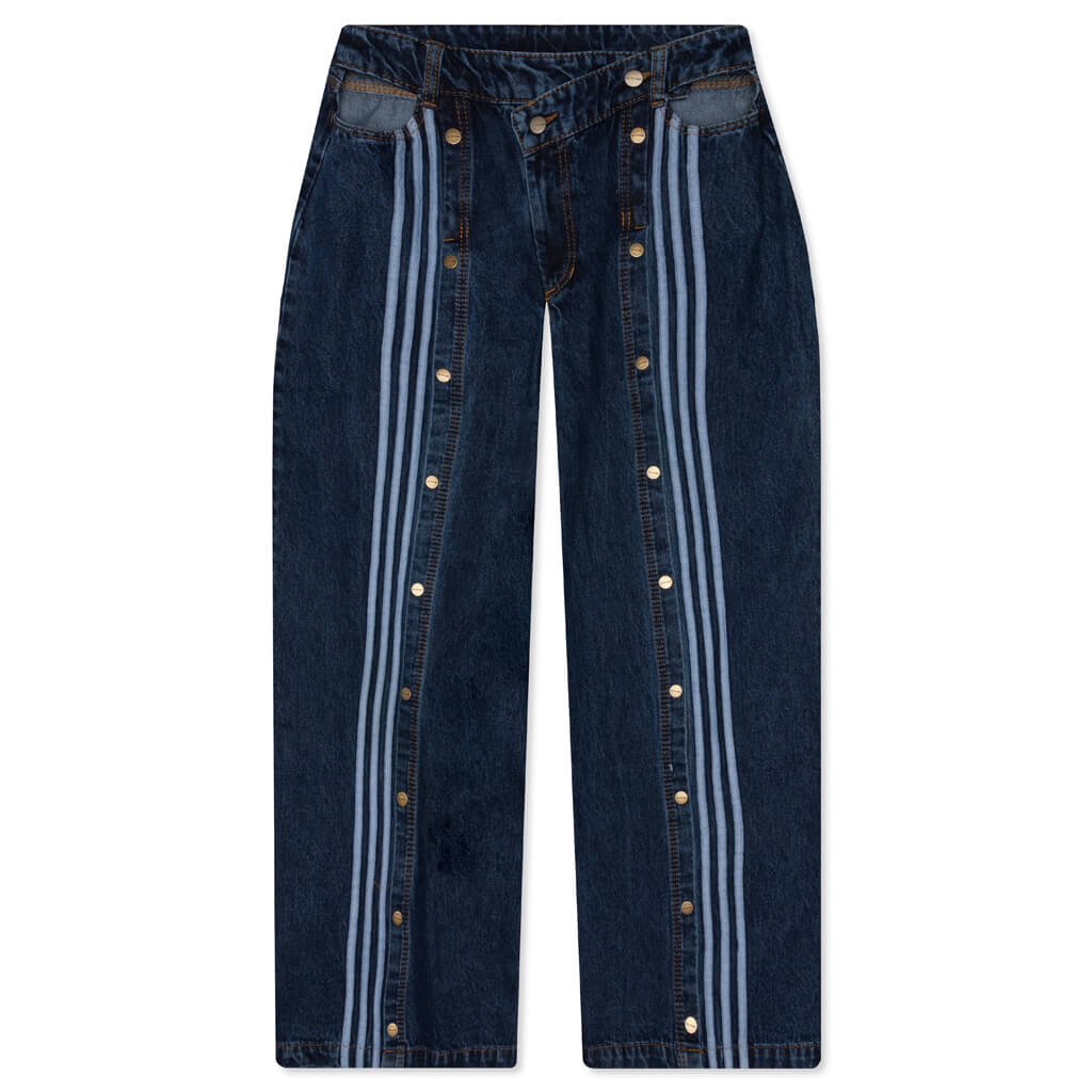 Denim Snap Pants - Dark Denim