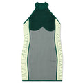 Knitted Logo Dress - Dark Green/Green Tint