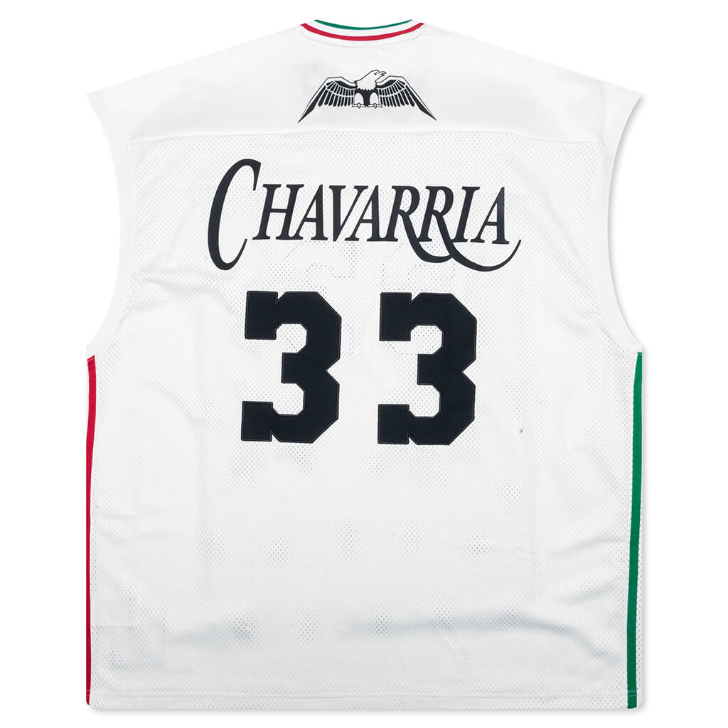 Basketball Jersey - Off White/Black