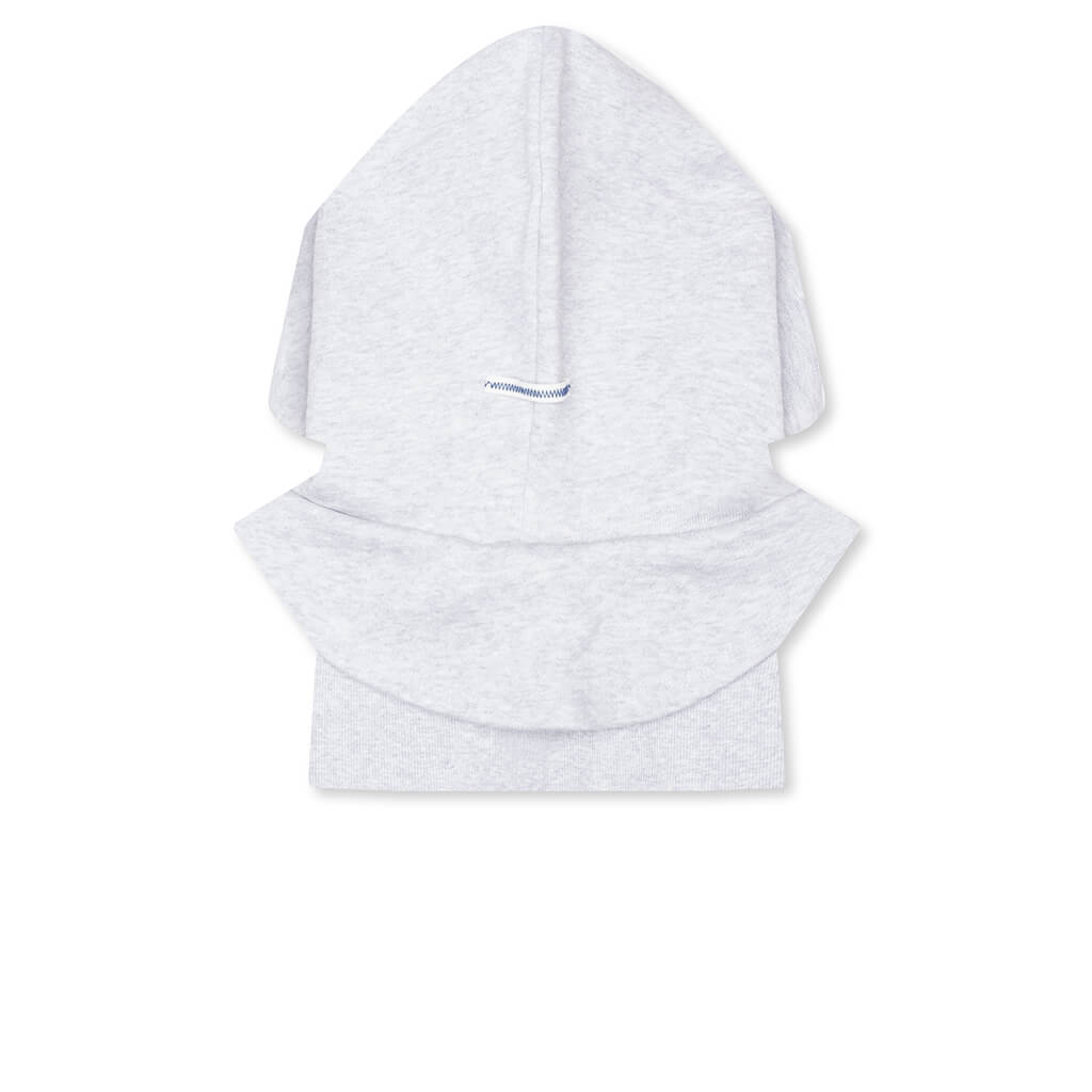 Heavy Crew Neck & Hooded Balaclava Sweatshirt - Light Grey Heather
