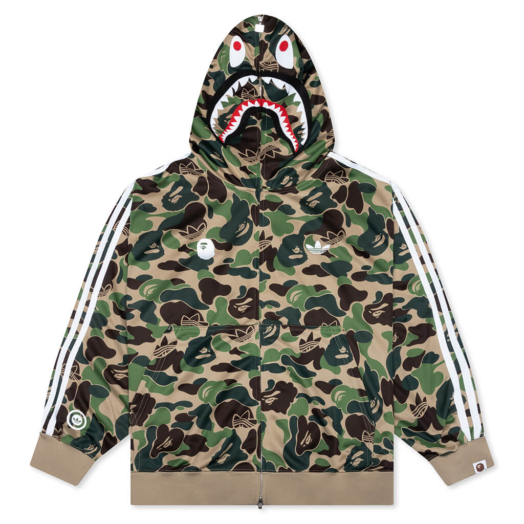 Shark Track Hoodie - Crew Green