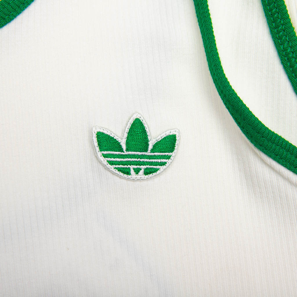 Women's Tank Top - Off White/Green