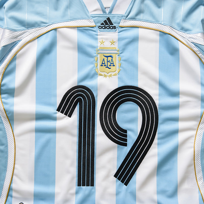 Adidas Bringbacks Remixed Argentina Jersey - Clear Blue/White