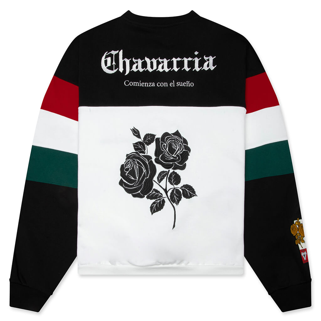 Crew Sweatshirt - Black/White
