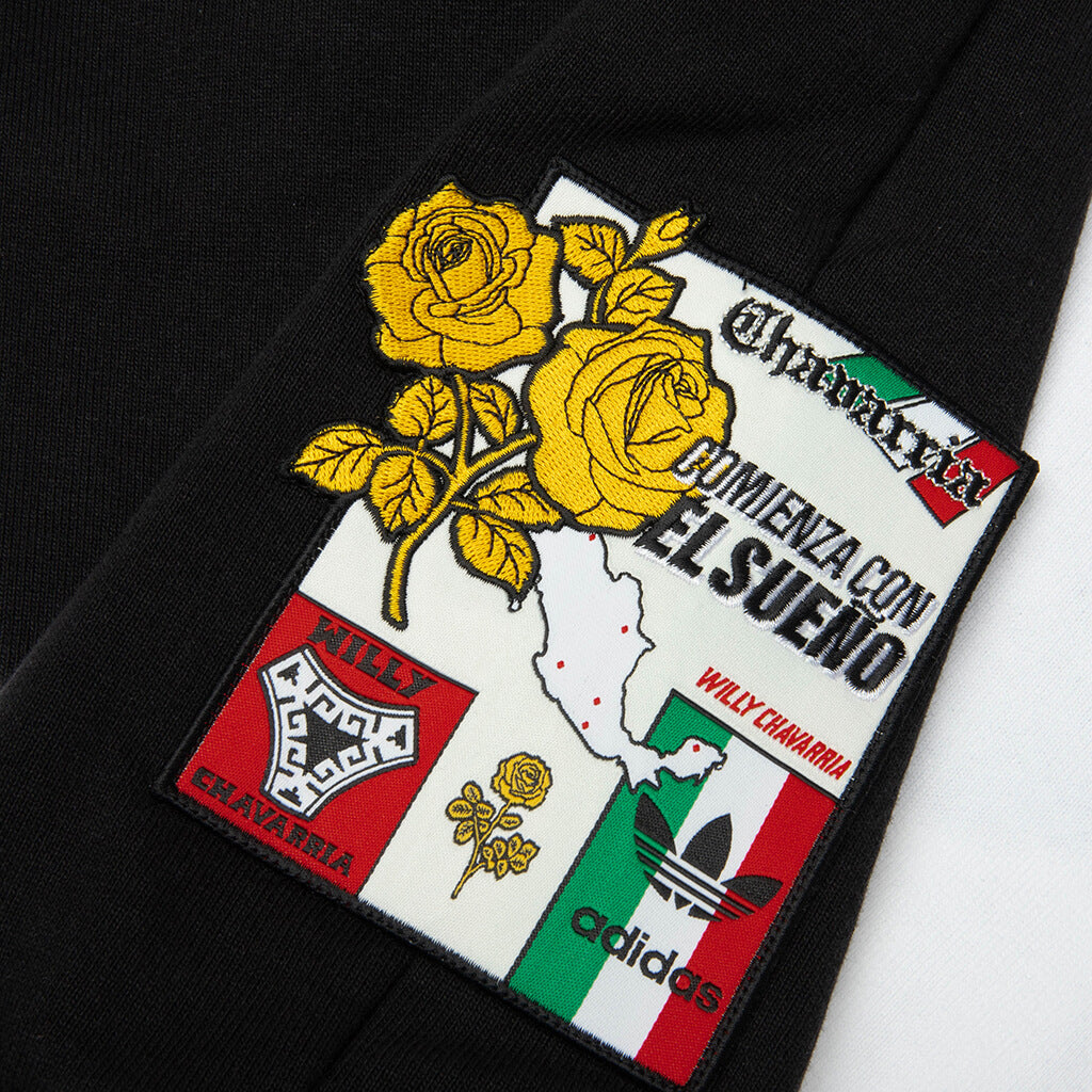 Crew Sweatshirt - Black/White