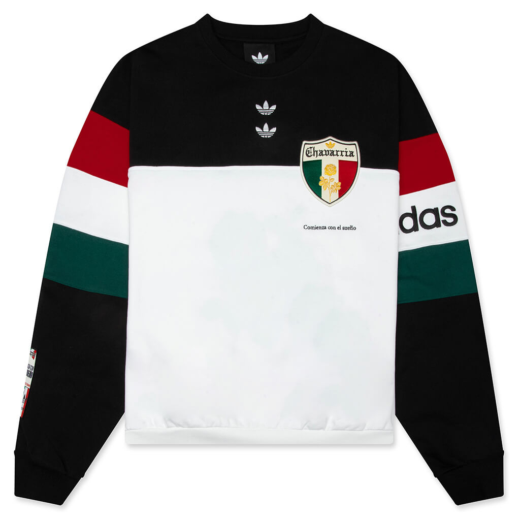 Crew Sweatshirt - Black/White