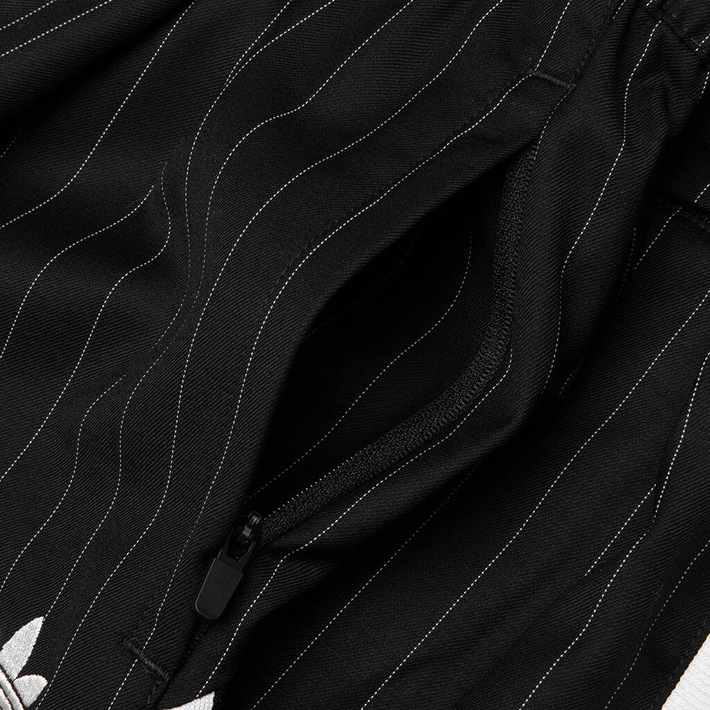Pinstripe Shorts - Black/White