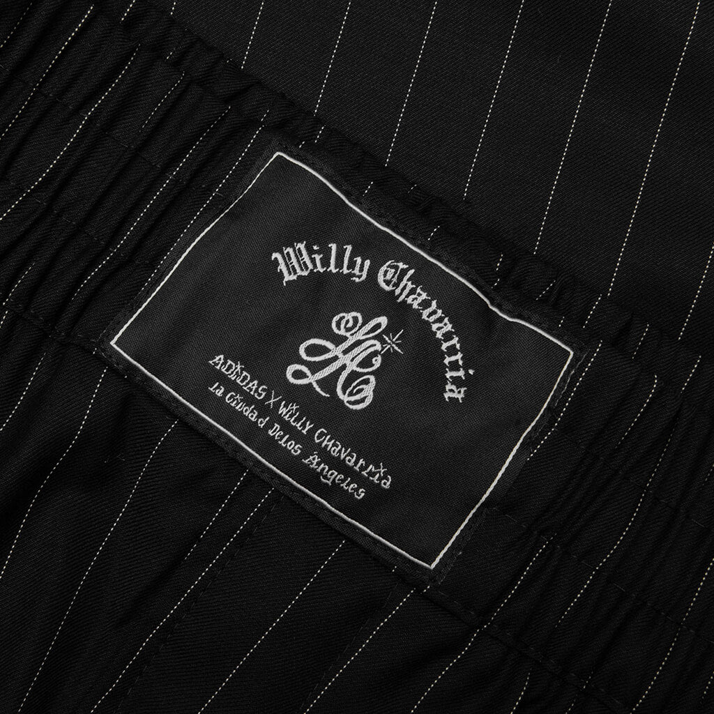 Pinstripe Shorts - Black/White