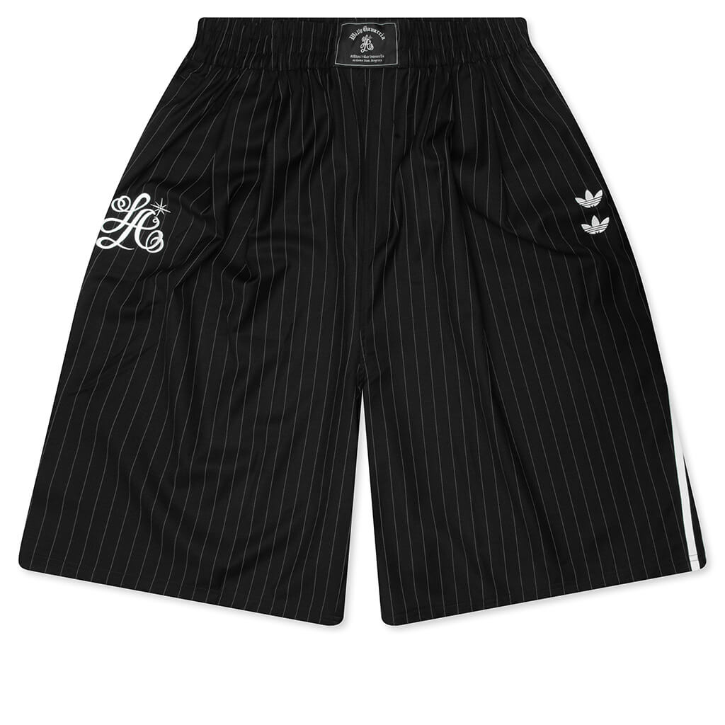 Pinstripe Shorts - Black/White
