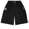 Pinstripe Shorts - Black/White