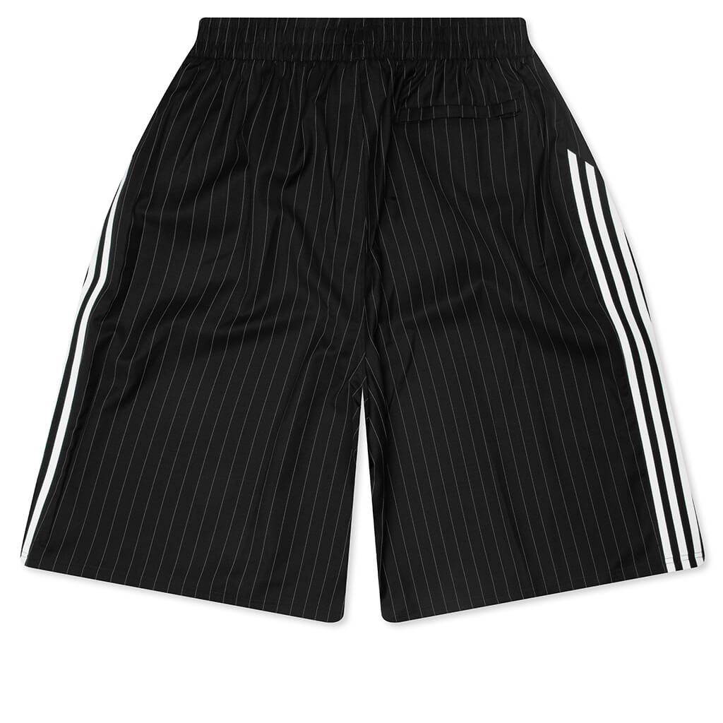 Pinstripe Shorts - Black/White