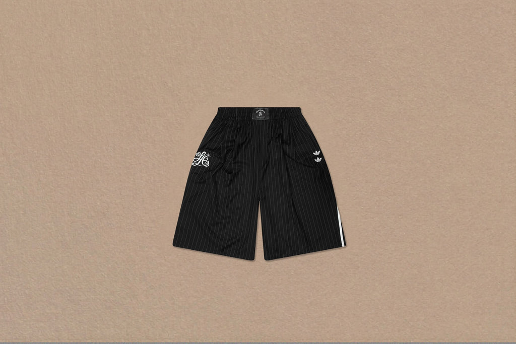 Pinstripe Shorts - Black/White