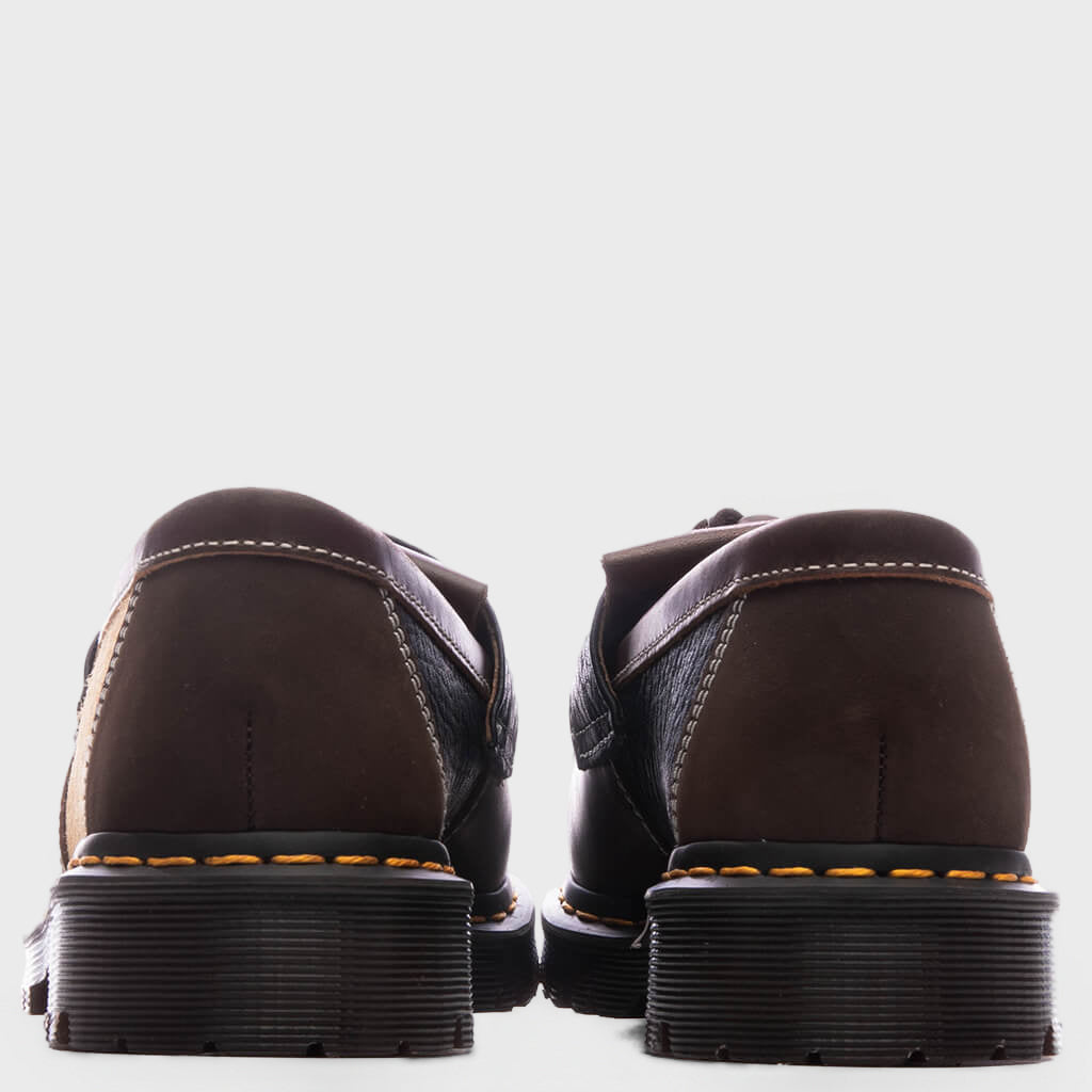 Adrian Patchwork Loafers - Butterscotch/Dark Brown