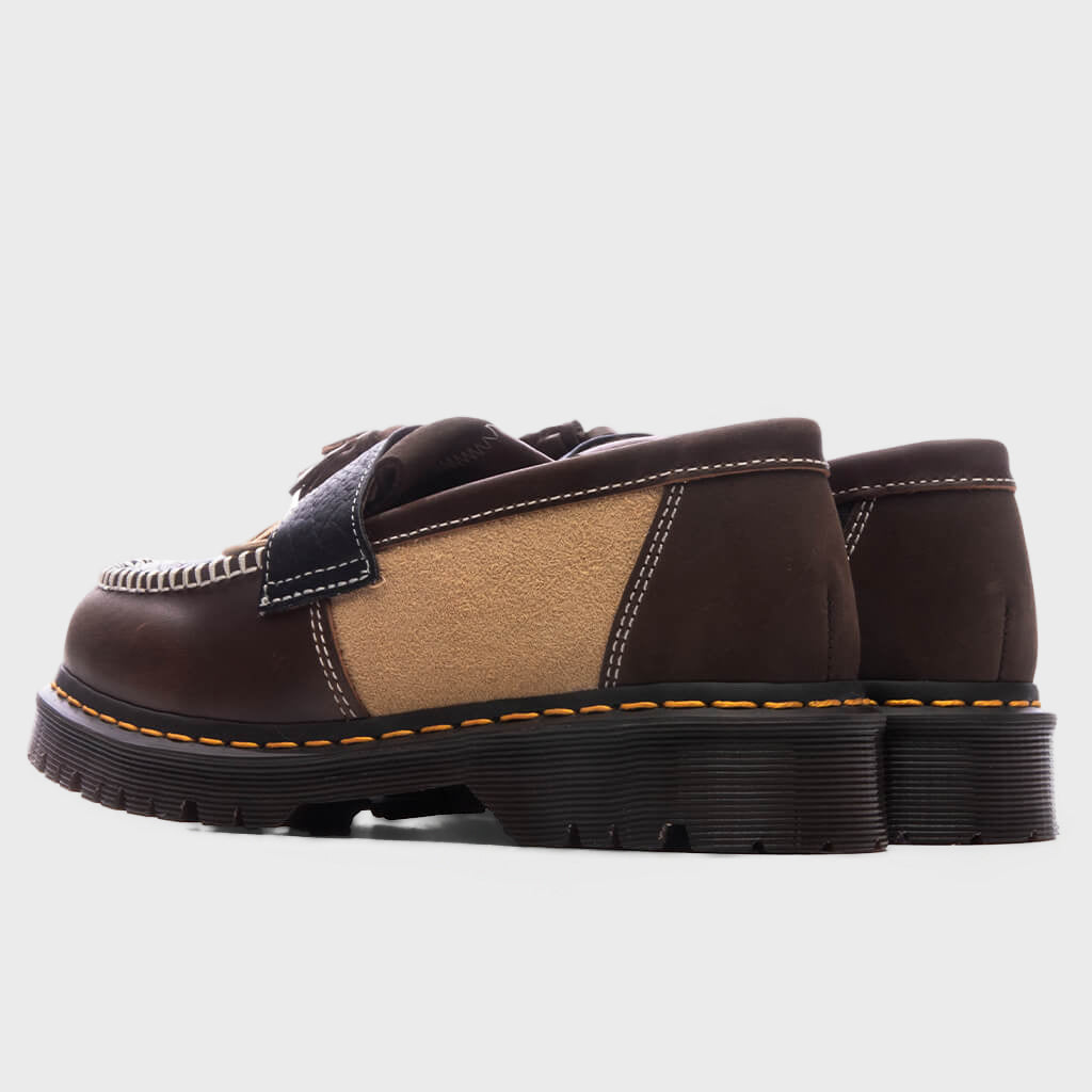 Adrian Patchwork Loafers - Butterscotch/Dark Brown