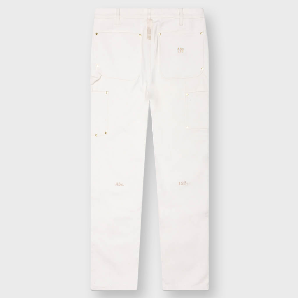 Double Knee Pant - Selenite White