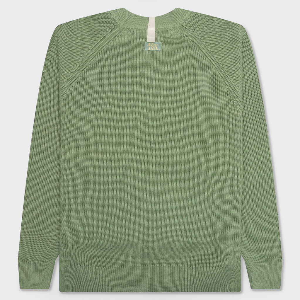 Ribbed Crewneck - Aventurine Green