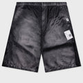 Aged Satin Shorts - Black