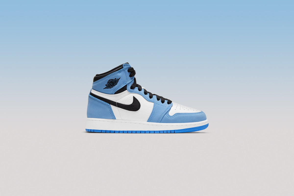 Air Jordan 1 Retro High OG (GS) "University Blue" - White/Black
