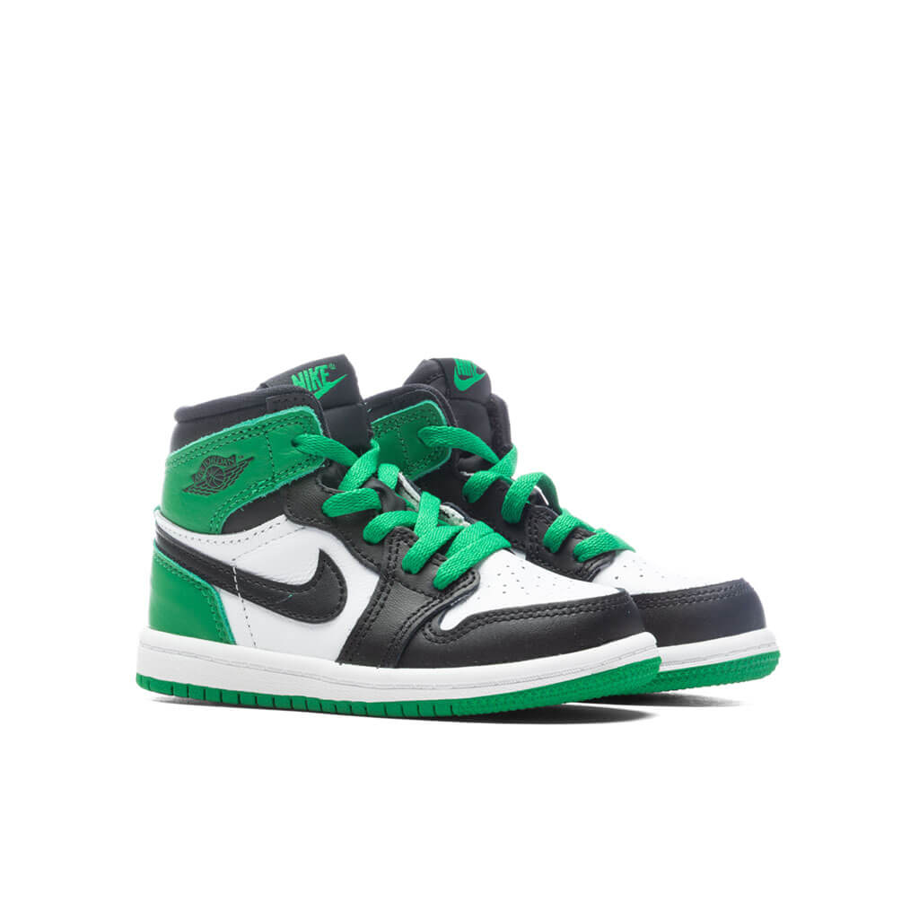 Air Jordan 1 Retro High OG (TD) - Black/Lucky Green/White