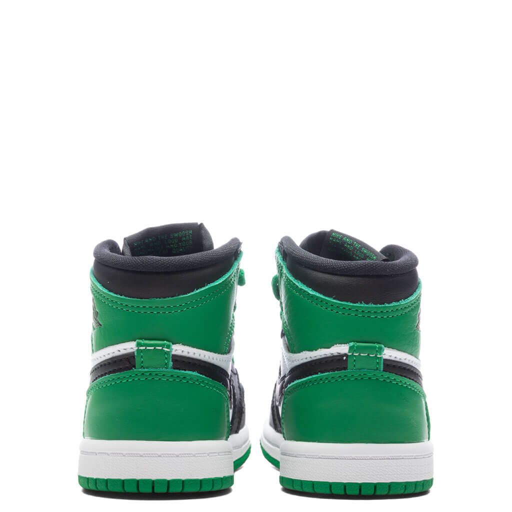 Air Jordan 1 Retro High OG (TD) - Black/Lucky Green/White