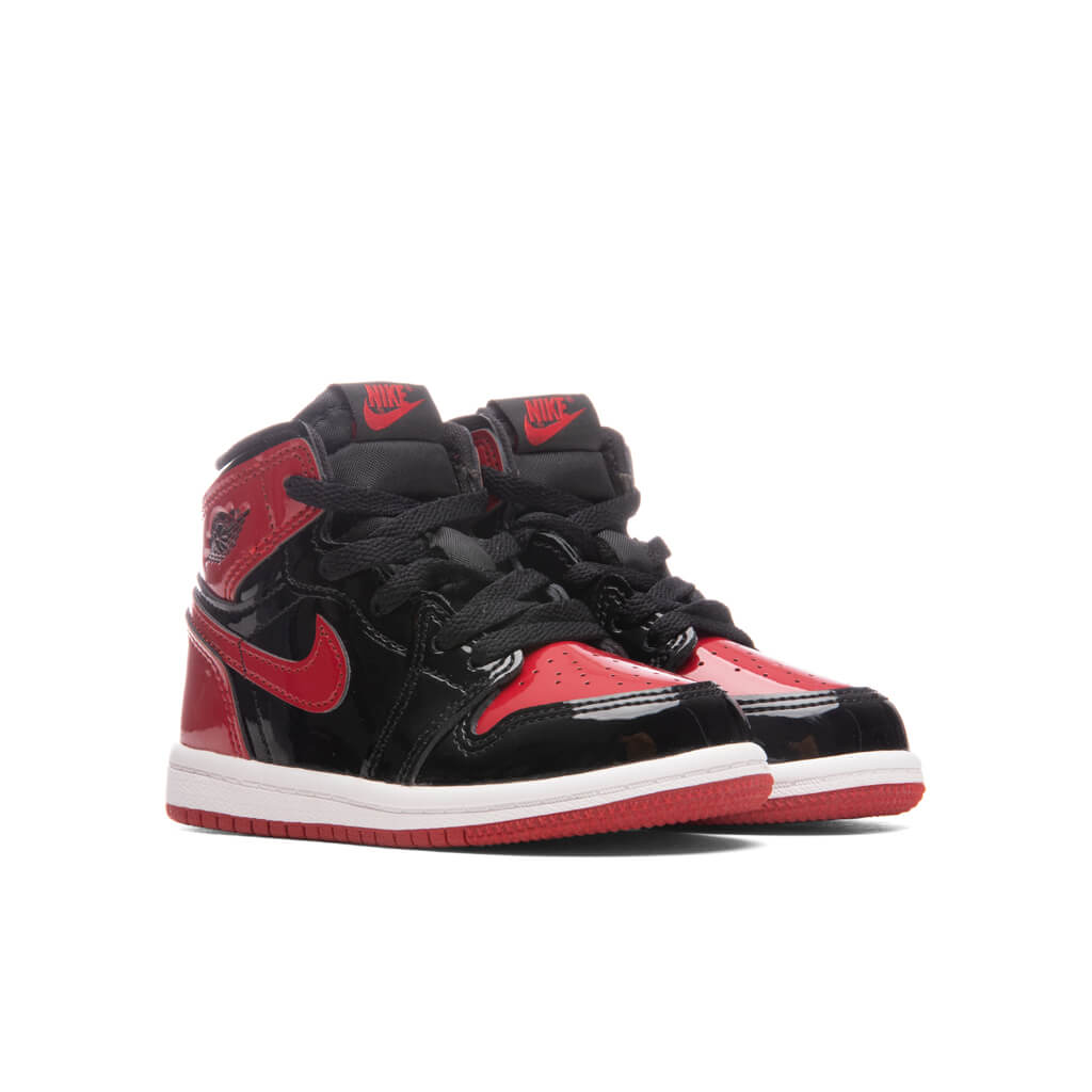 Air Jordan 1 Retro High OG (TD) 'Patent Bred' - Black/Varsity Red/White