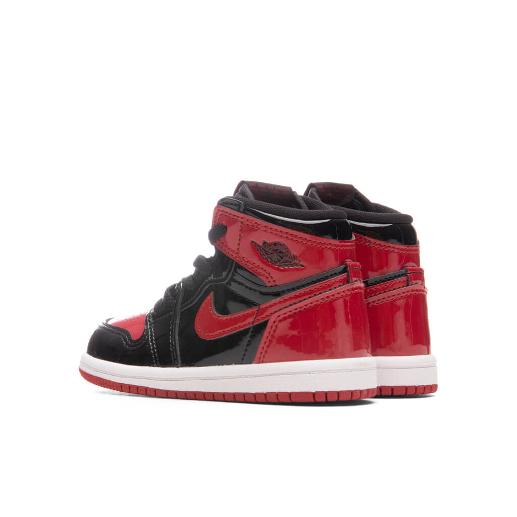 Air Jordan 1 Retro High OG (TD) 'Patent Bred' - Black/Varsity Red/White