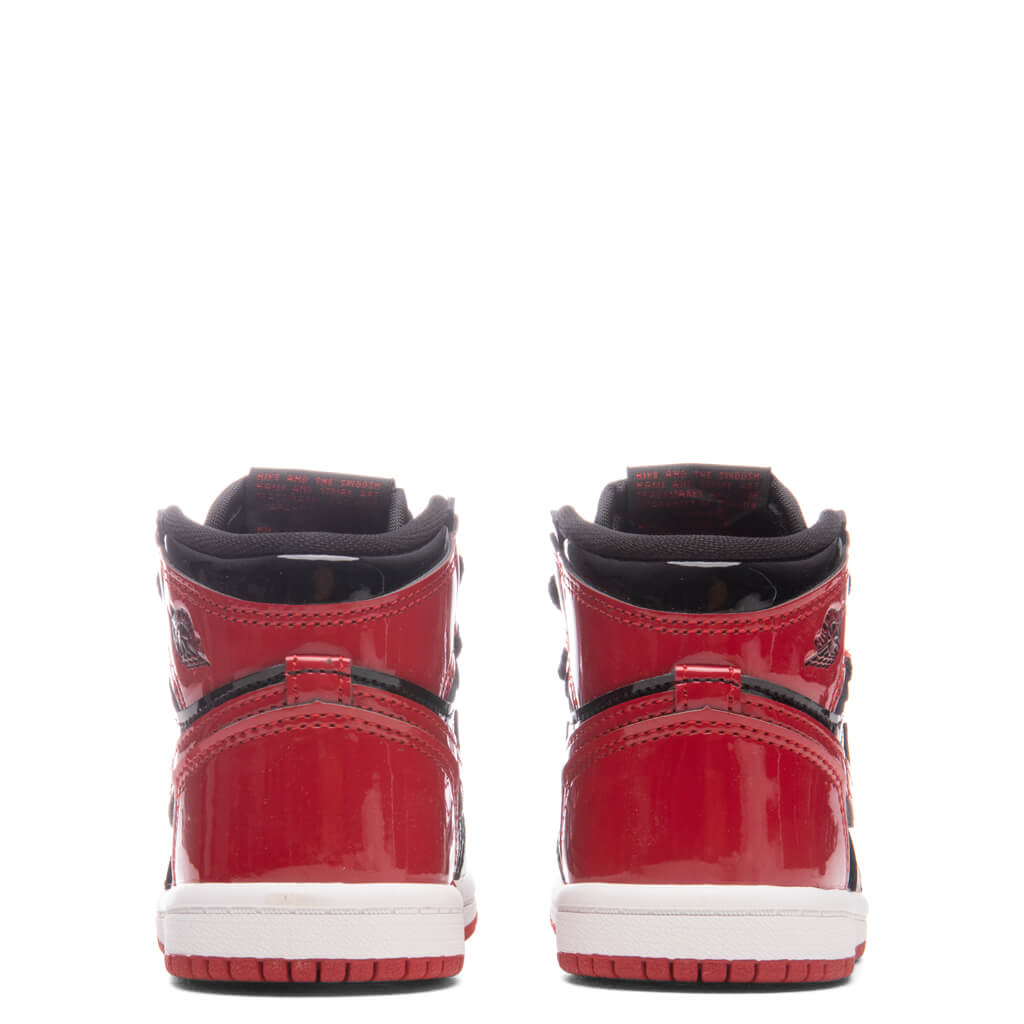 Air Jordan 1 Retro High OG (TD) 'Patent Bred' - Black/Varsity Red/White
