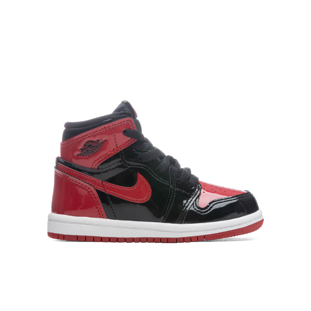 Air Jordan 1 Retro High OG (TD) 'Patent Bred' - Black/Varsity Red/White