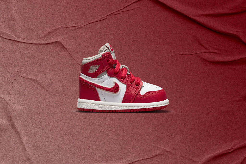 Air Jordan 1 Retro High OG (TD) - Light Iron Ore/Varsity Red/Sail