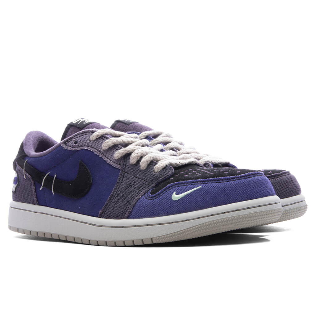 Air Jordan 1 Retro Low OG x Zion Williamson 'Voodoo Alternate' - Regency Purple/Vapor Green/Dark Raisin