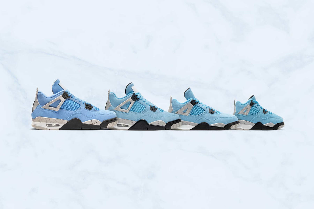 Air Jordan 4 Retro (TD) - University Blue/Tech Grey