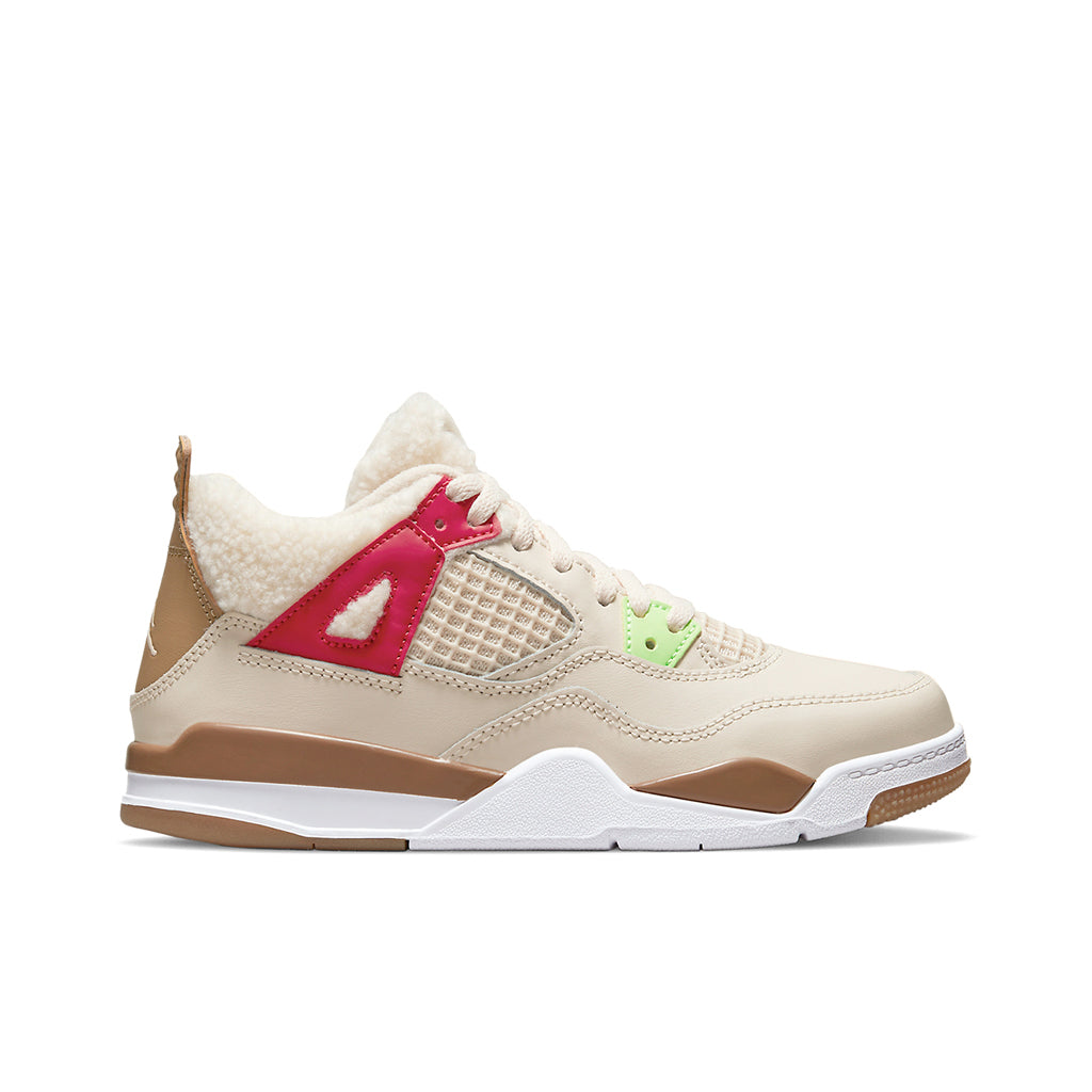 Air Jordan 4 Retro (PS) - Pearl White/Dark Driftwood