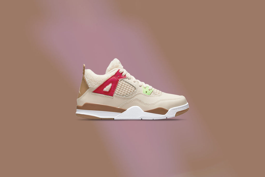 Air Jordan 4 Retro (PS) - Pearl White/Dark Driftwood