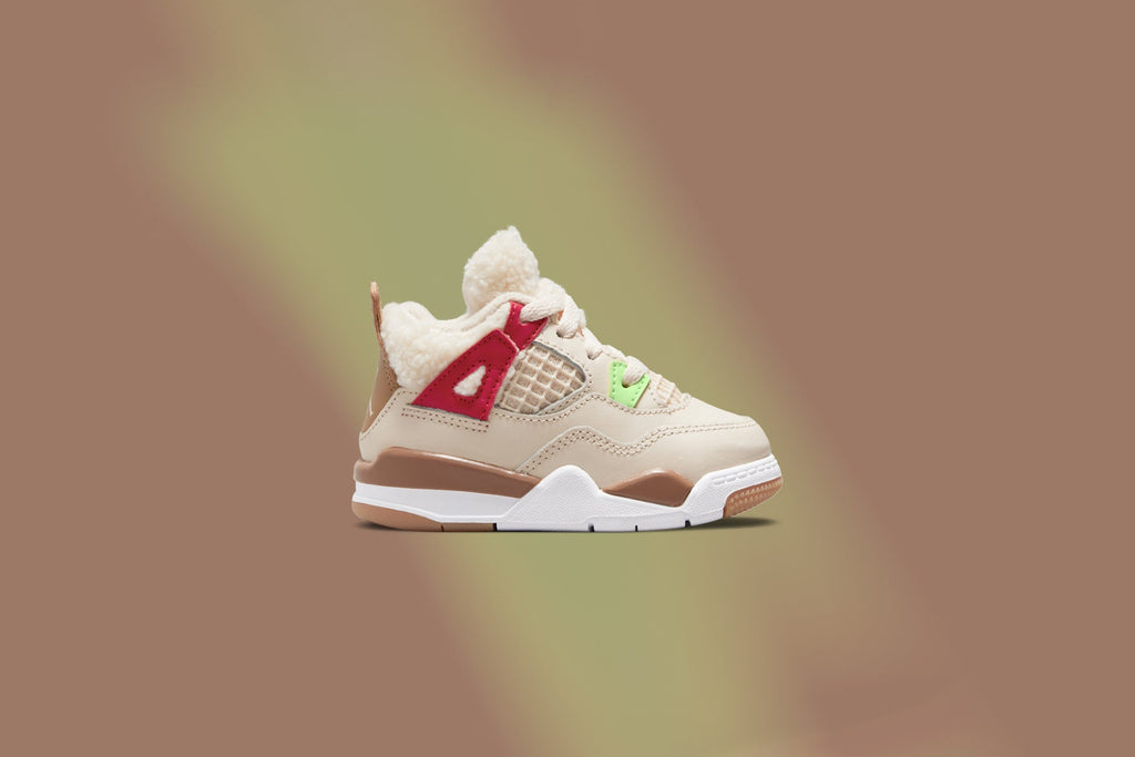 Air Jordan 4 Retro (TD) - Pearl White/Dark Driftwood