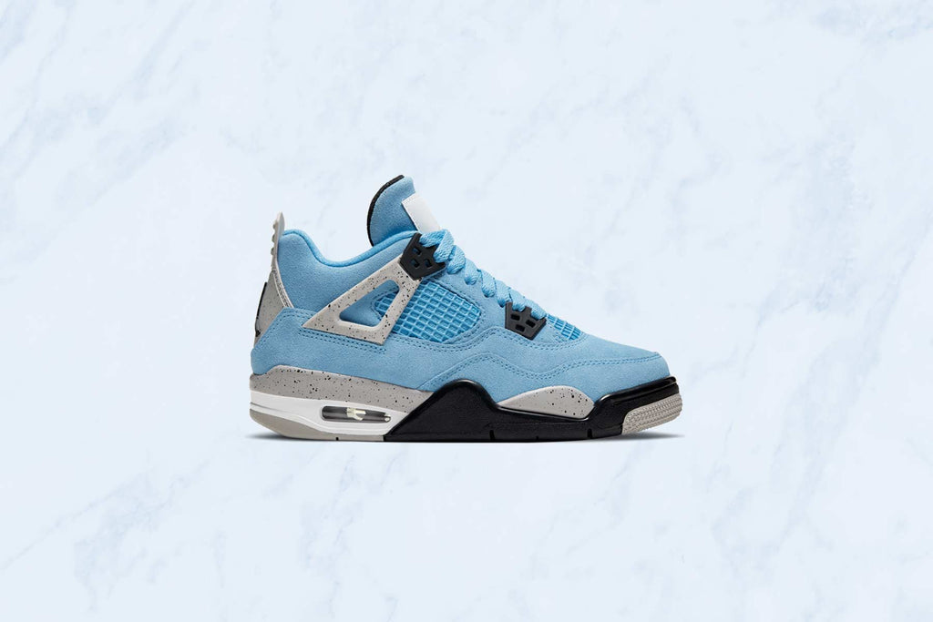 Air Jordan 4 Retro (GS) - University Blue/Tech Grey
