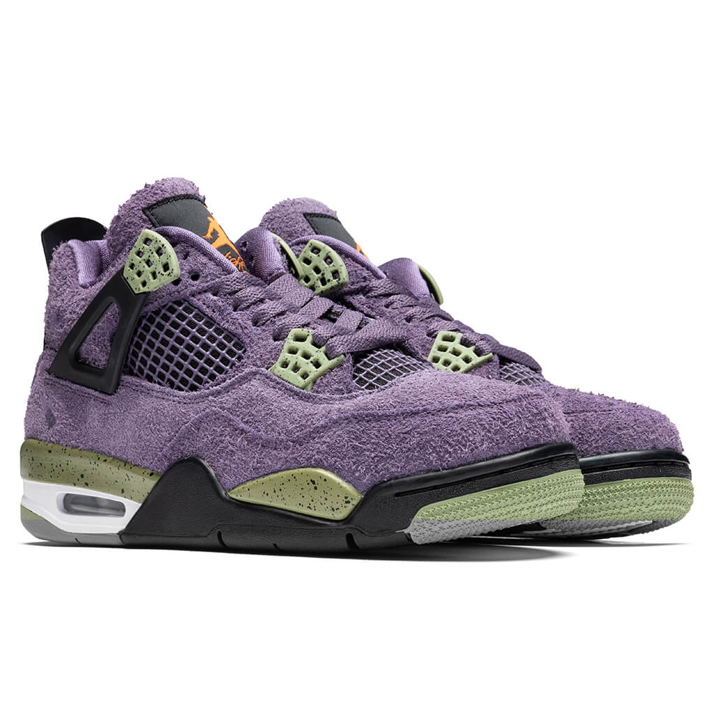 Women's Air Jordan 4 Retro - Canyon Purple/Safety Orange/Alligator