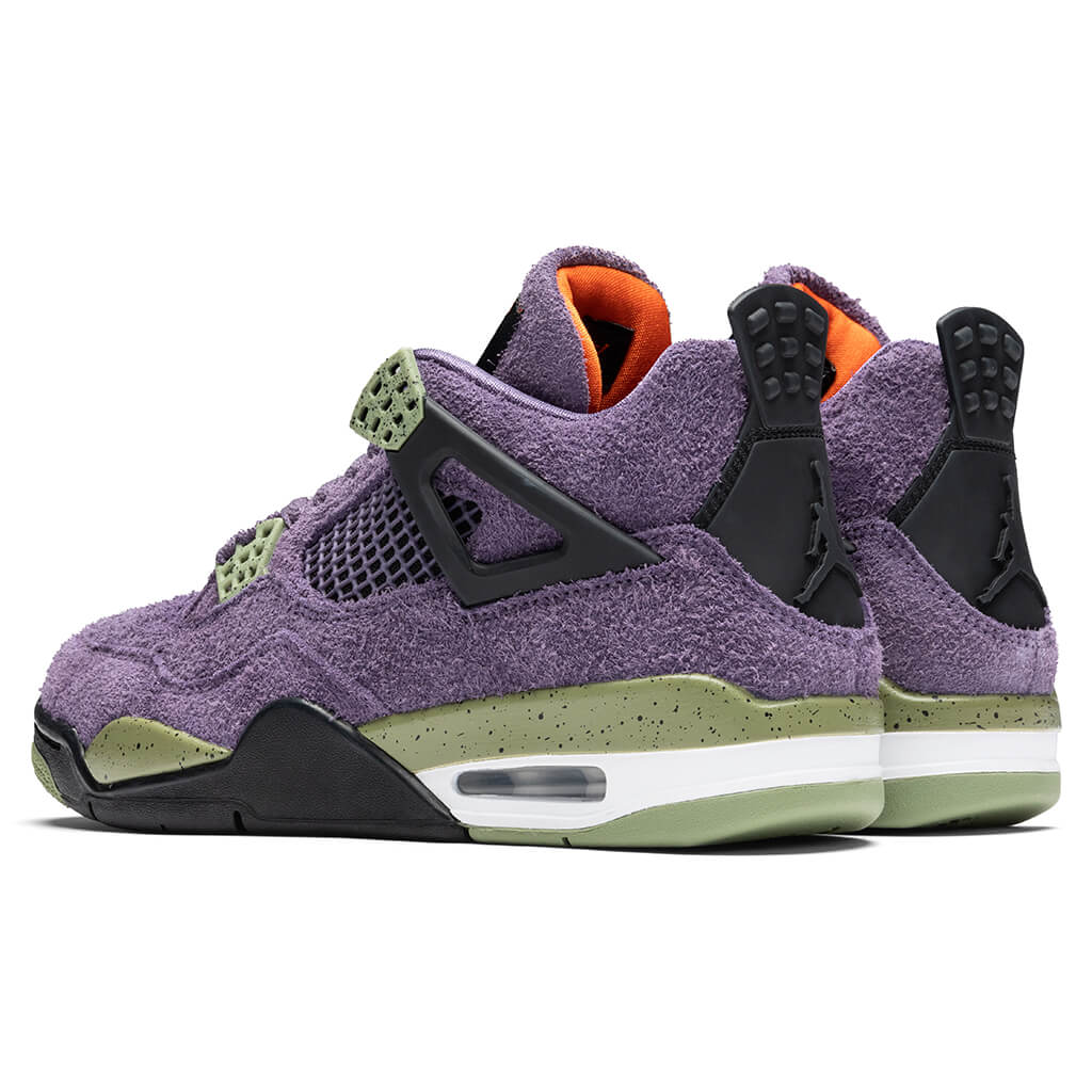 Women's Air Jordan 4 Retro - Canyon Purple/Safety Orange/Alligator