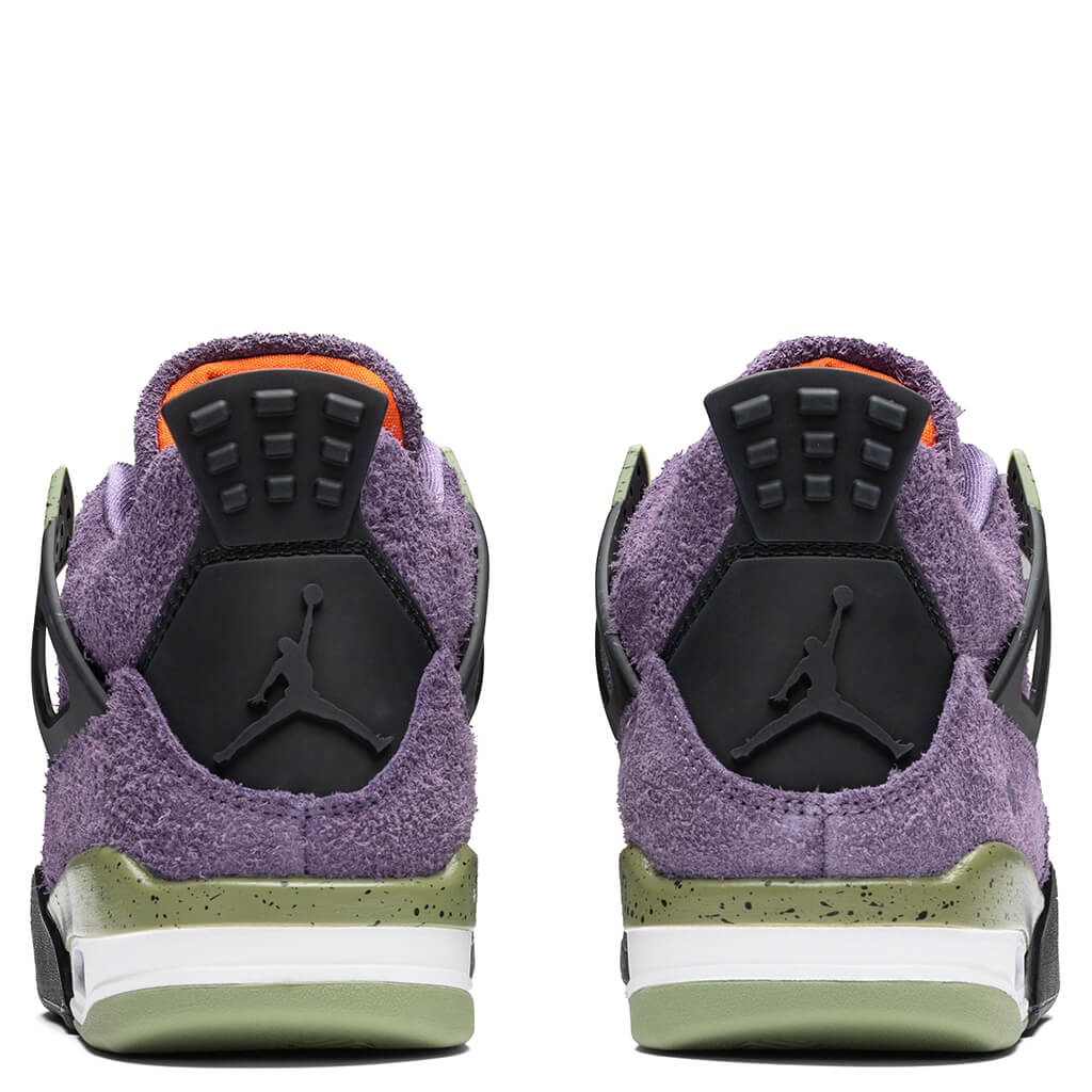 Women's Air Jordan 4 Retro - Canyon Purple/Safety Orange/Alligator