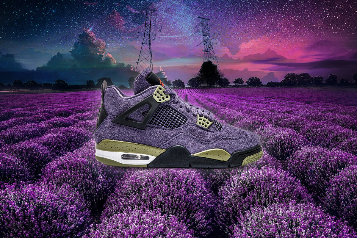 Women's Air Jordan 4 Retro - Canyon Purple/Safety Orange/Alligator