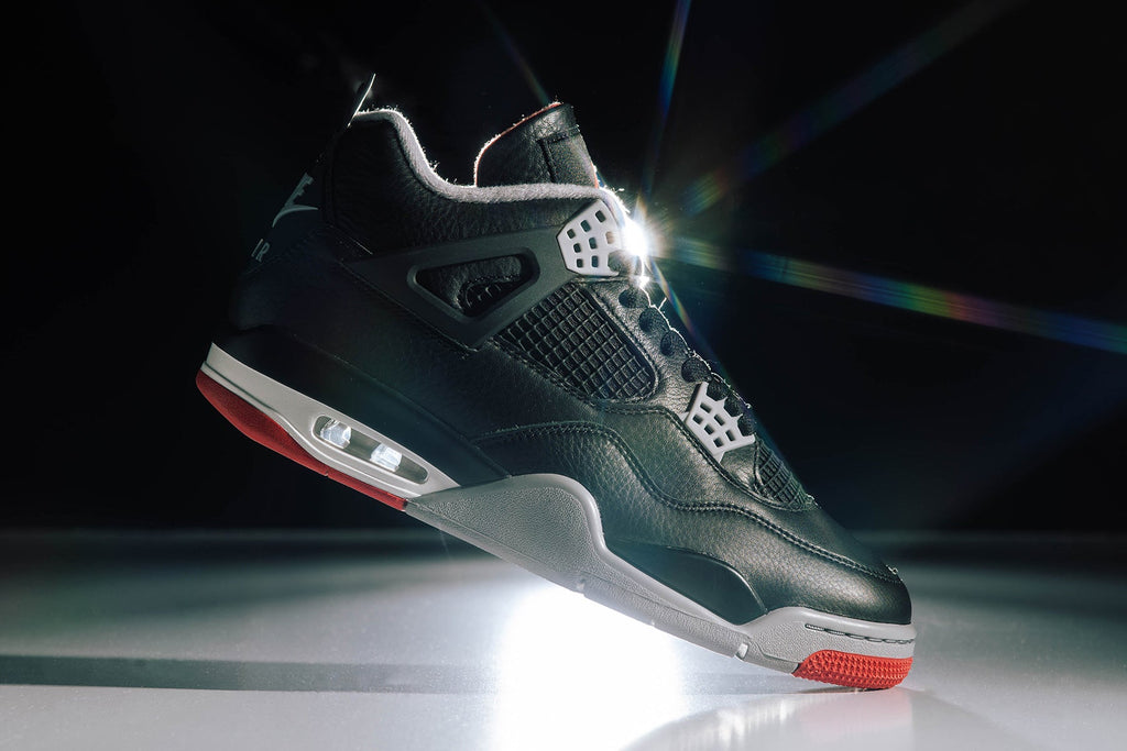 Air Jordan 4 Retro 'Bred Reimagined' - Black/Fire Red/Cement Grey