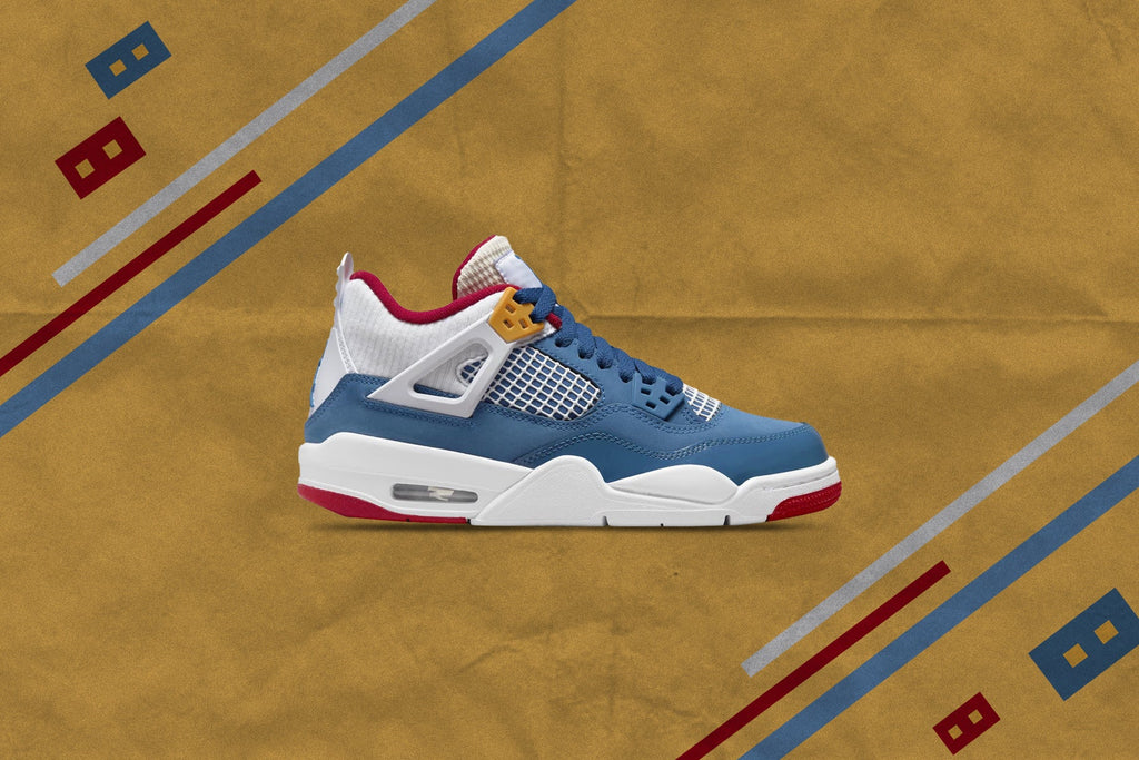 Air Jordan 4 Retro (GS) Messy Room - French Blue/White