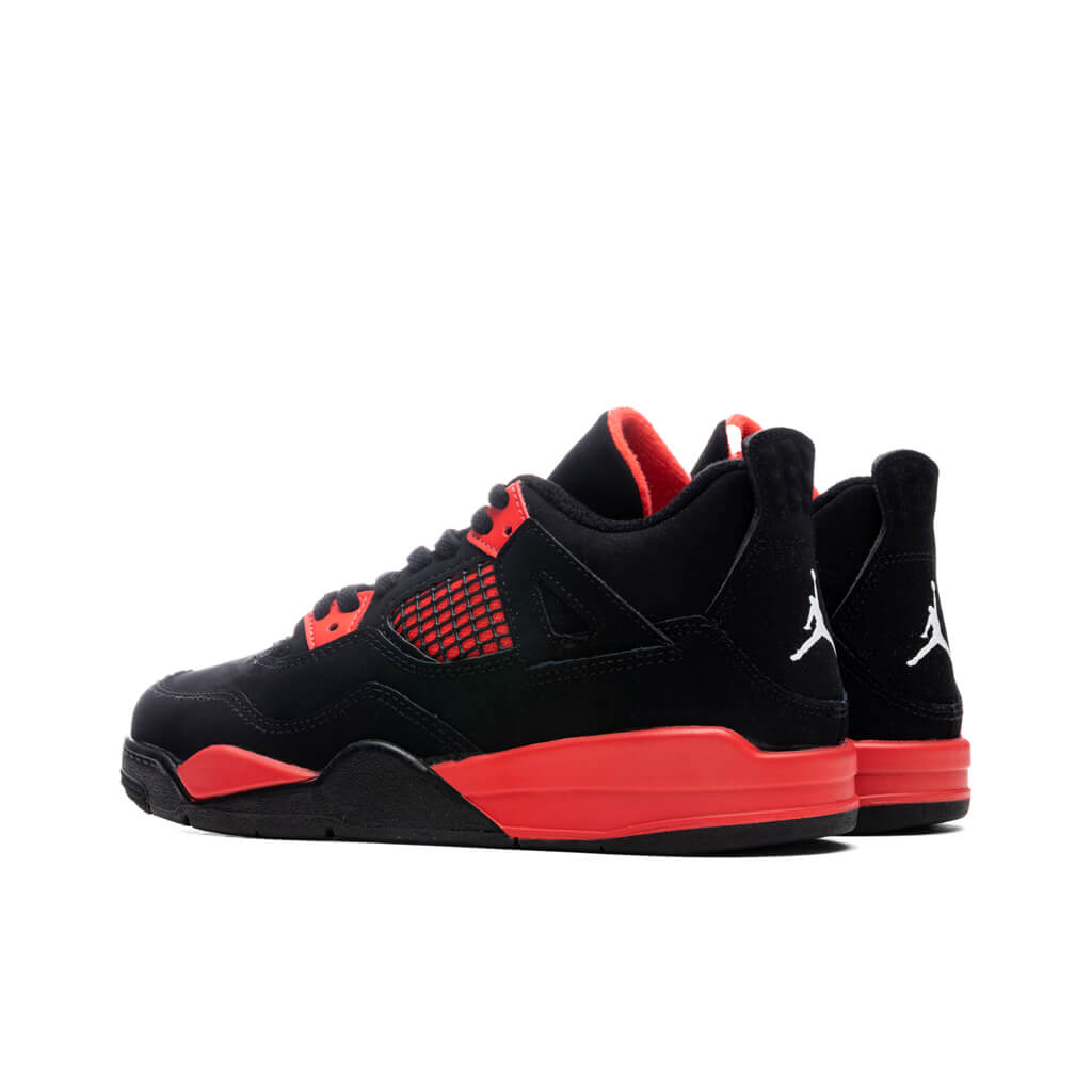 Air Jordan 4 Retro (PS) "Red Thunder" - Black/Red