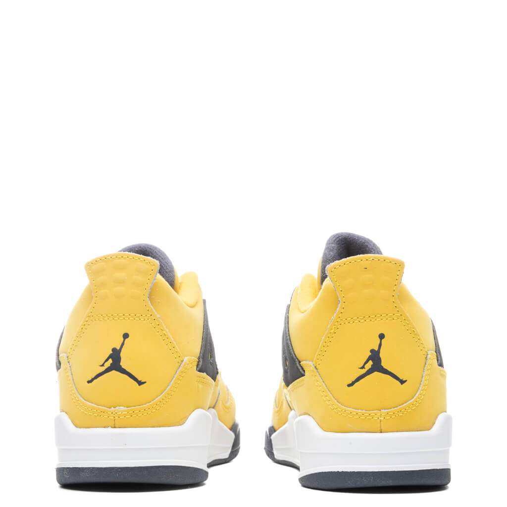 Air Jordan 4 Retro (PS) 'Lightning' - Tour Yellow/Dark Blue Grey